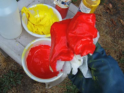 Splat Red Paint...here's how it looks before I "splat"