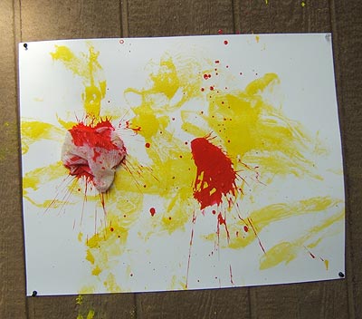 Splat Red on the Paper